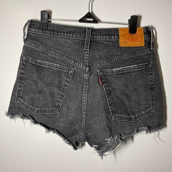 Levi's Black Denim Women's Shorts - Picture 4 of 4